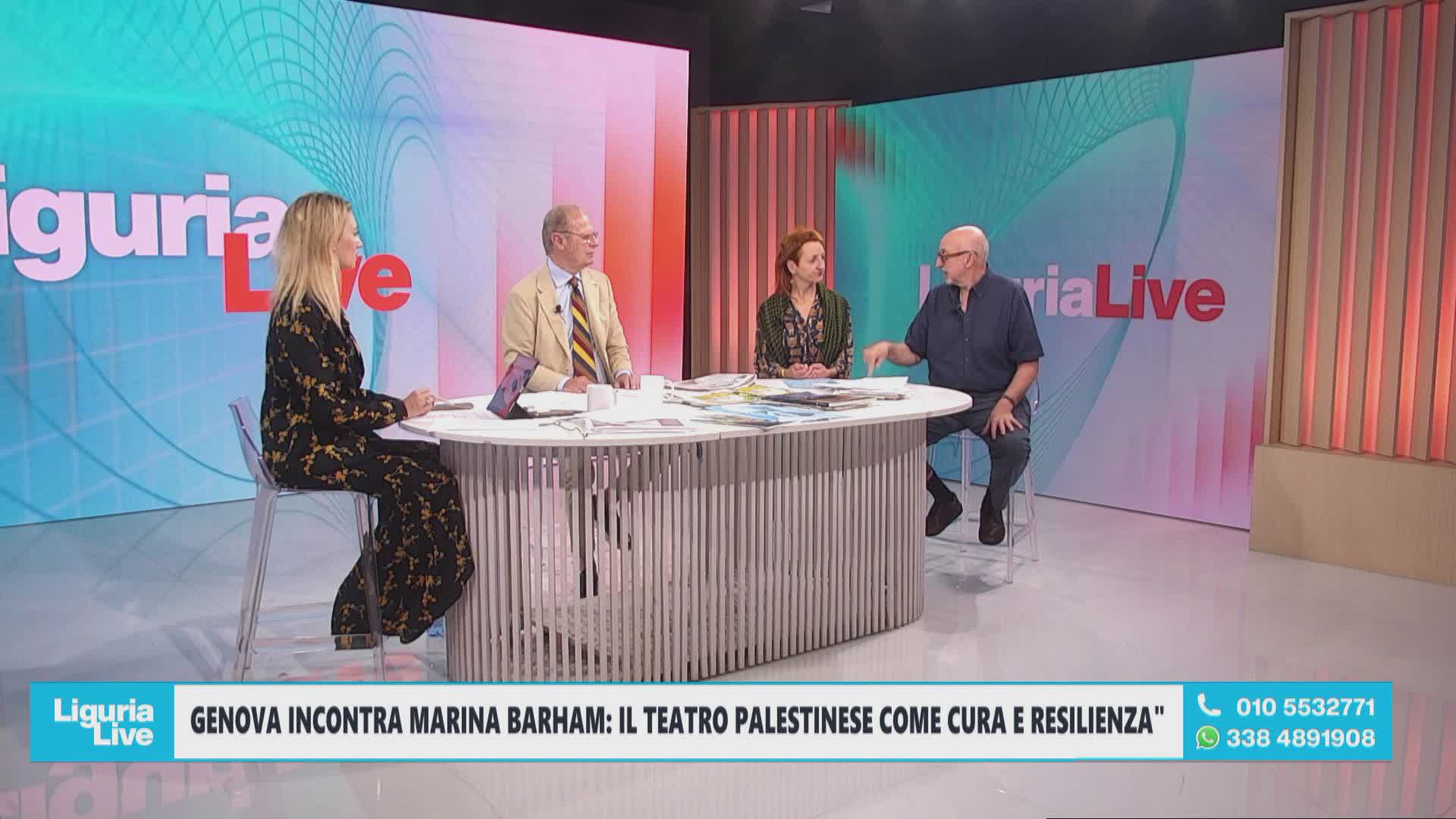 Palestina, a Genova l’incontro con Marina Barham: il teatro come strumento di resistenza e dialogo