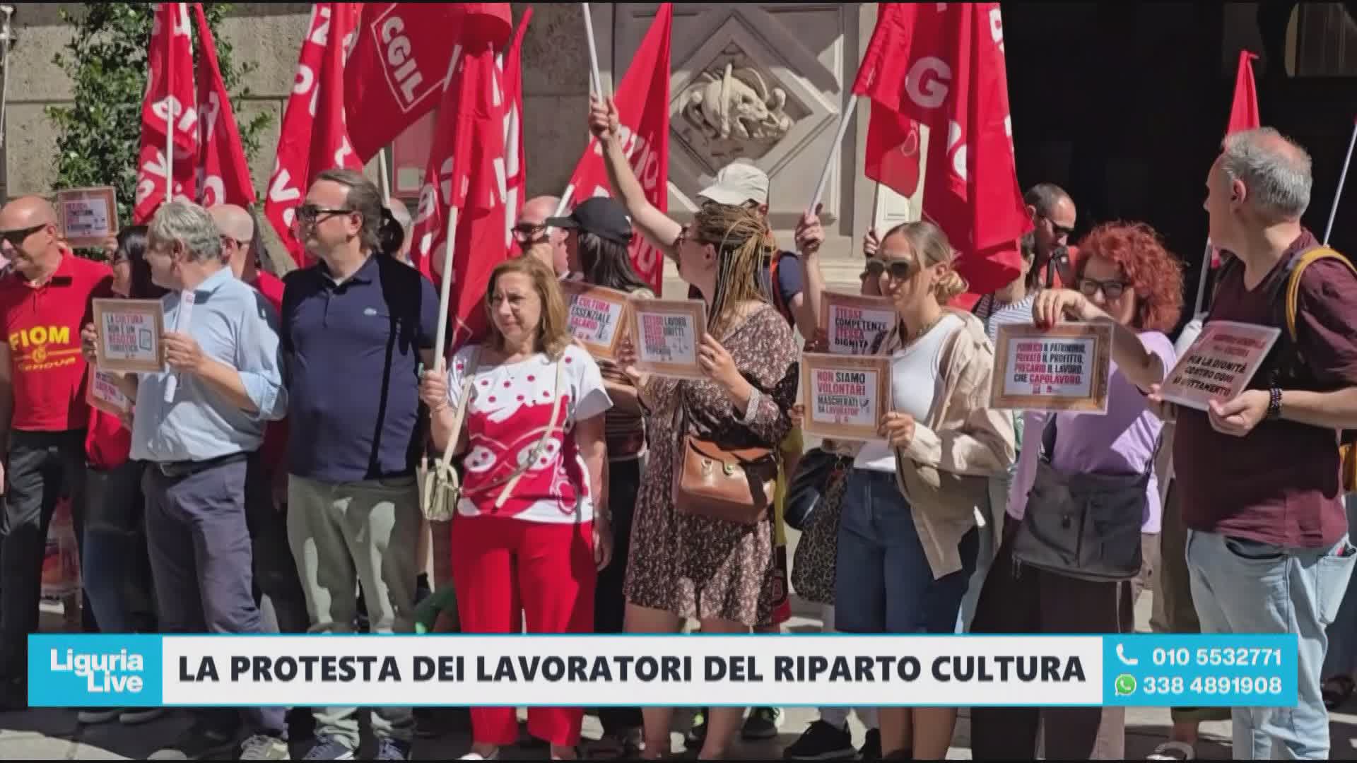 Genova, presidio dei lavoratori della cultura davanti alla Prefettura