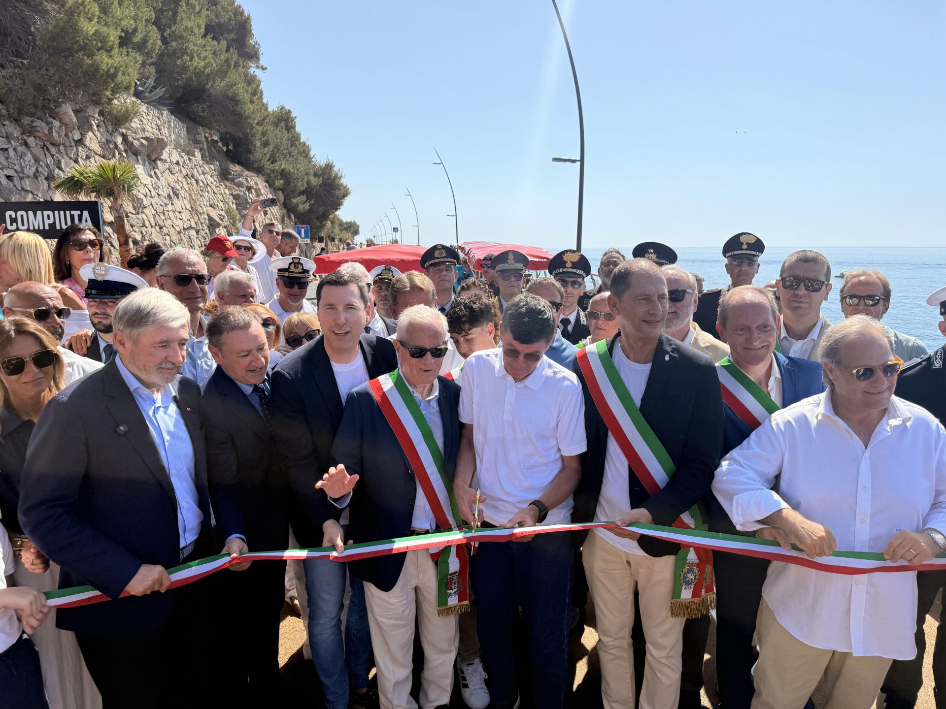 L'incompiuta diventa IM - Compiuta. Inaugurata la pista ciclabile tra Imperia e Diano Marina