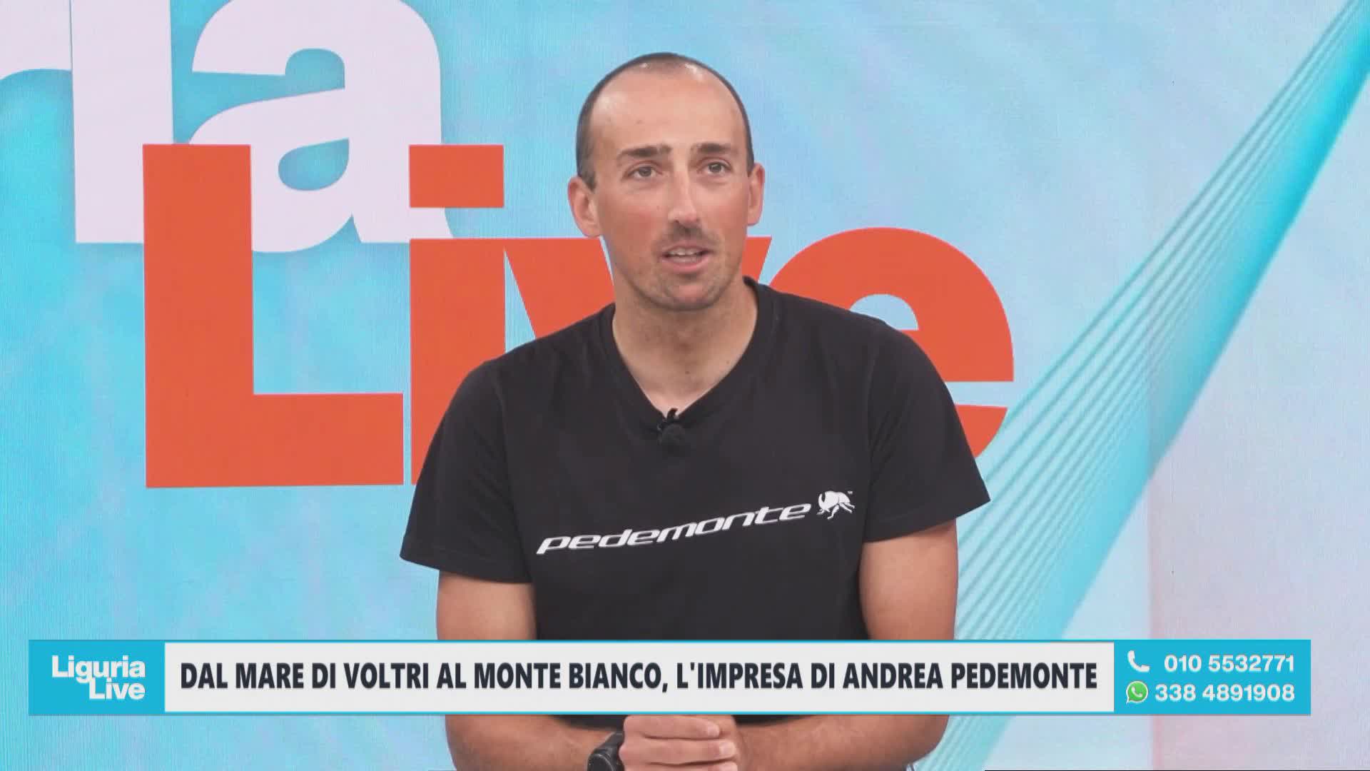 Da Voltri al Monte Bianco in 22 ore, Andrea Pedemonte a Telenord: "La mia impresa per sensibilizzare la gente sul clima che cambia"