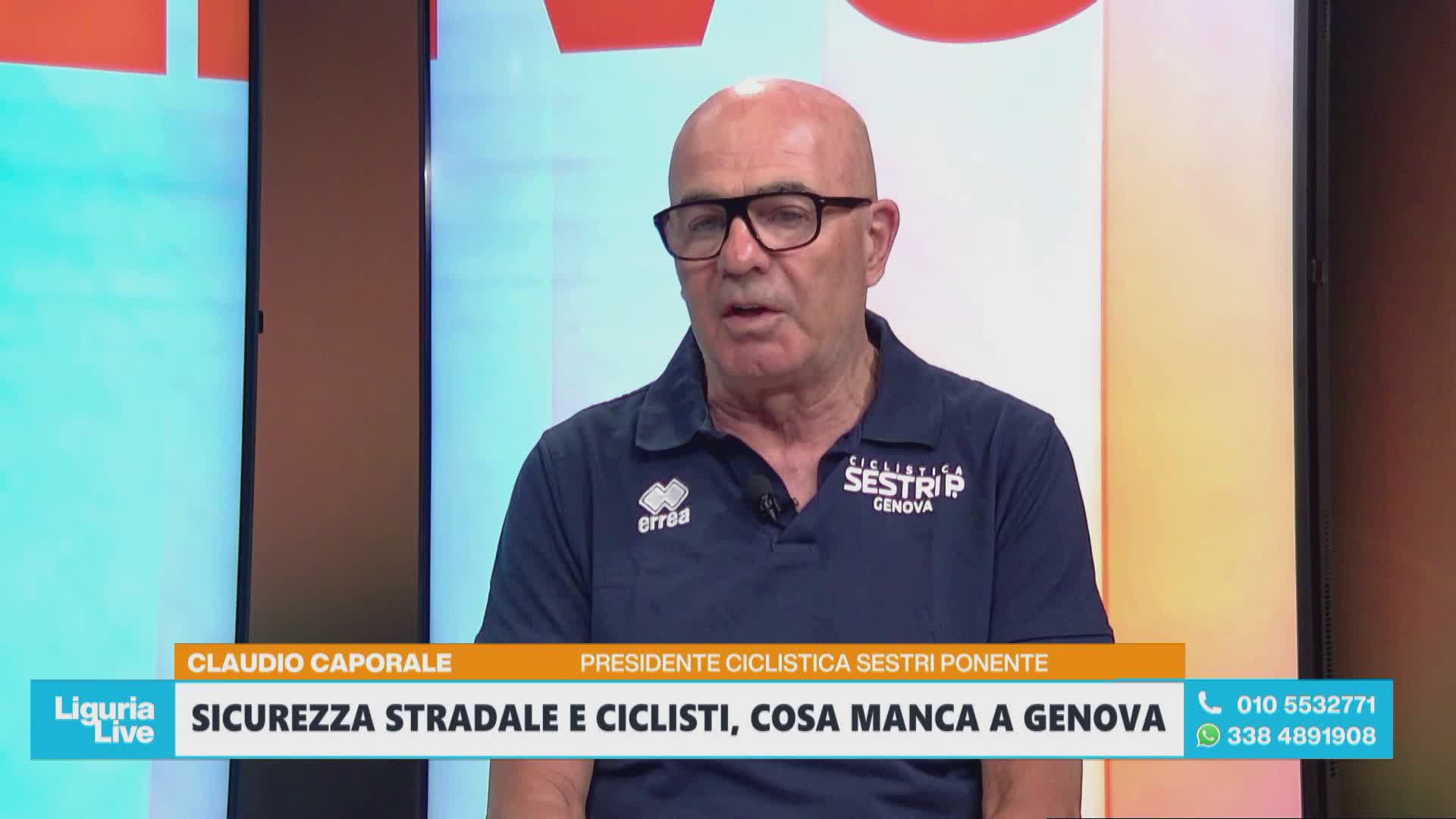 Sicurezza, la voce dei ciclisti a Telenord, Claudio Caporale, presidente Ciclistica Sestri Ponente: "Più rispetto per chi pedala"