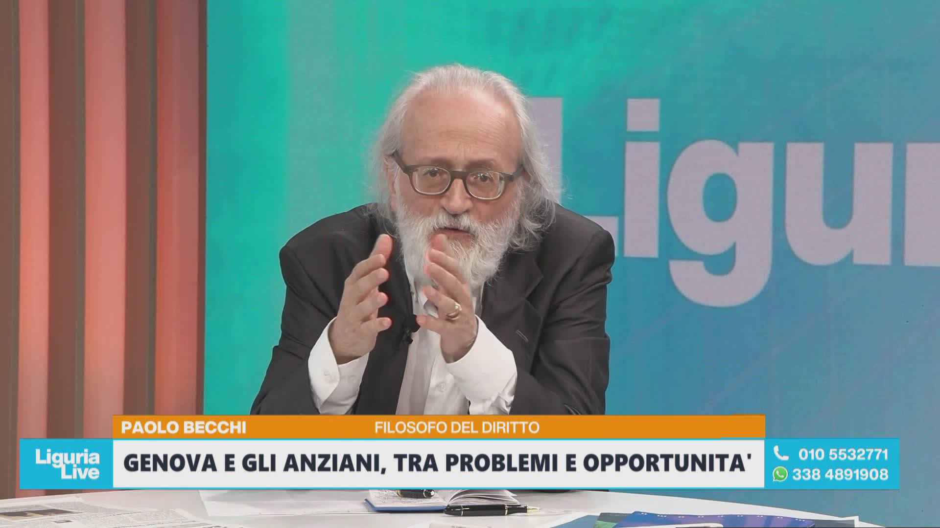 Genova e gli anziani, Becchi a Telenord: "Un problema sociale che non si può ignorare"