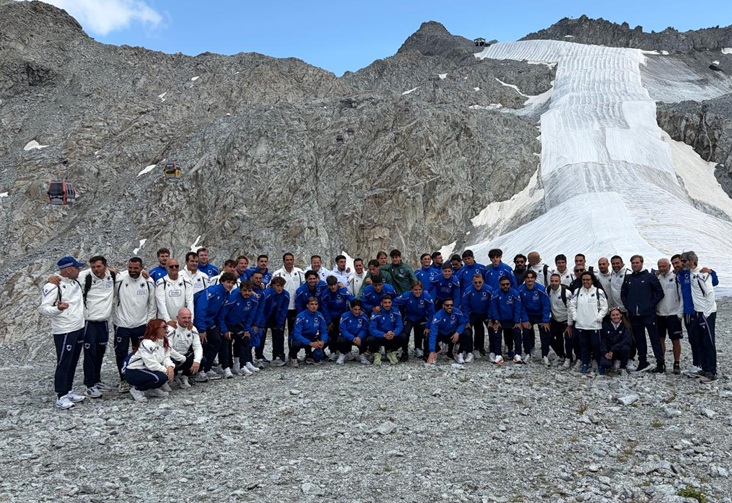 Gita a 3mila metri sul ghiacciaio per la Sampdoria. Lunedì si riparte con doppia seduta
