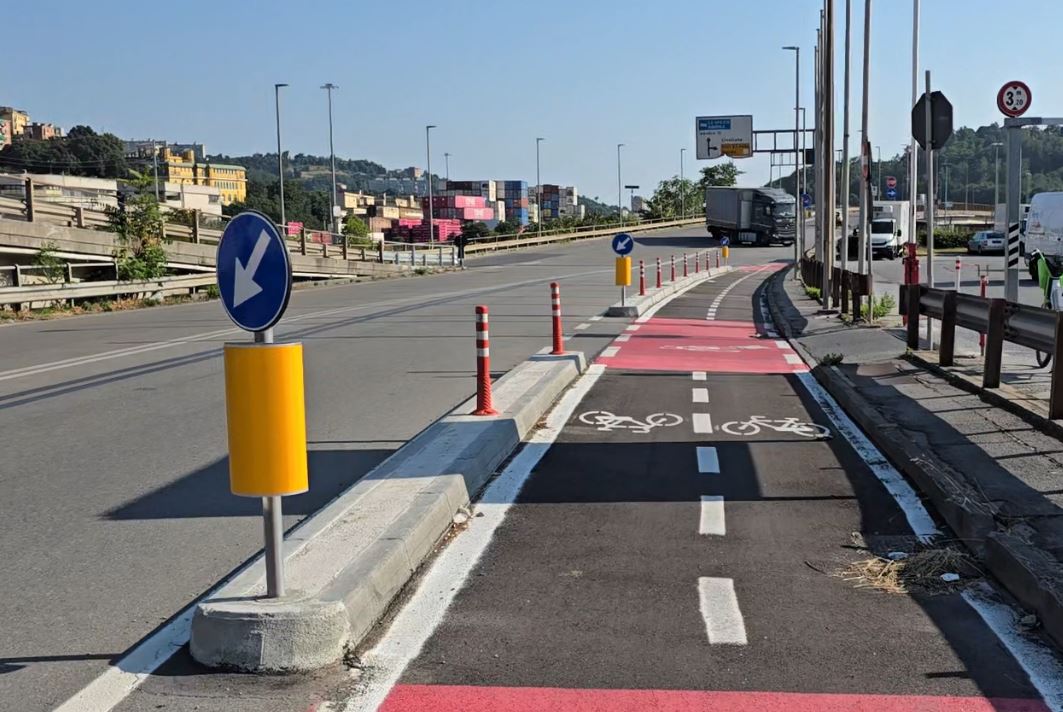 Mobilità in Valpolcevera, Versace a Telenord: "Inutilizzata e pericolosa, la pista ciclopedonale non doveva essere fatta lì"