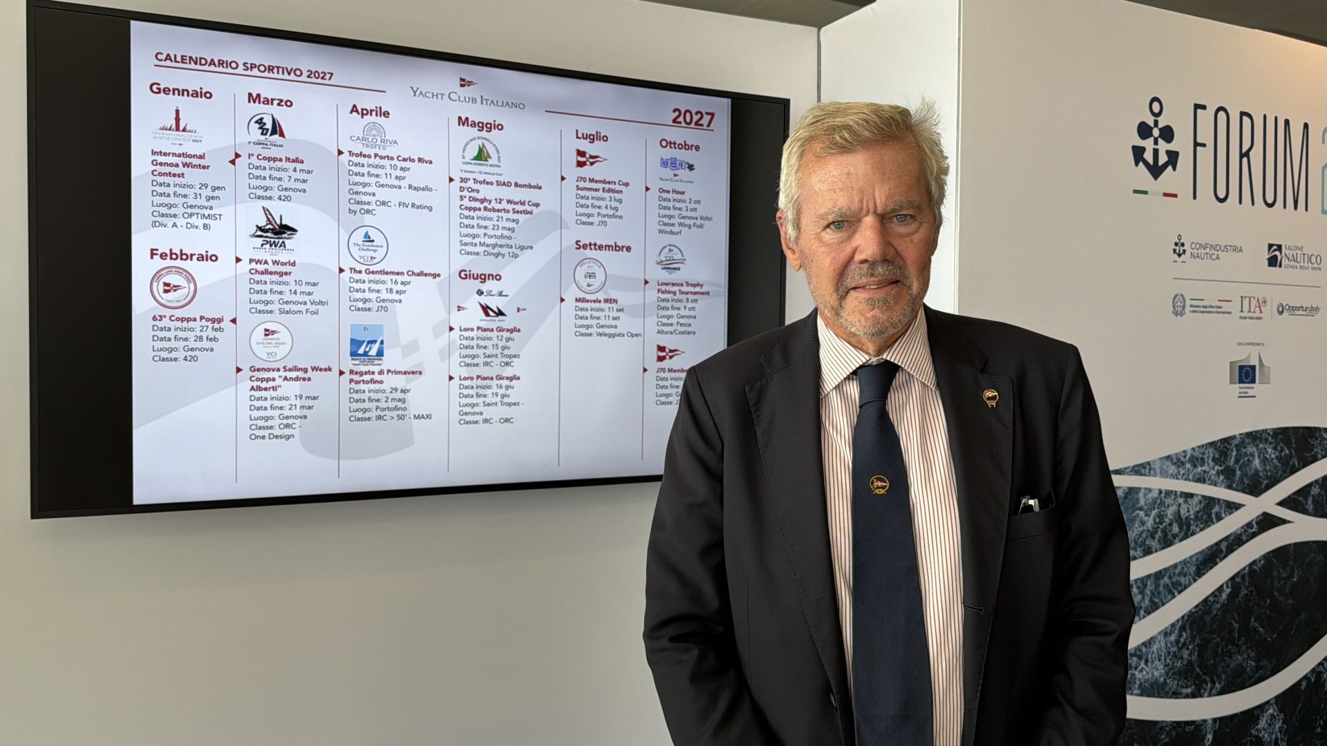Presentata la stagione 2027 dello Yacht Club Italiano, Cameli: "I ragazzi vogliono volare"