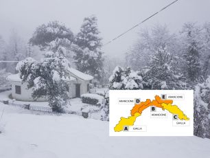 Maltempo Liguria, allerta neve prolungata ed estesa fino al 2 gennaio