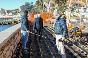 Imperia, partiti i lavori alle passeggiate. Il sindaco Scajola: "Tenuto fede all'impegno"