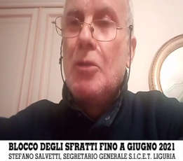 Sfratti bloccati fino al 30 giugno 2021