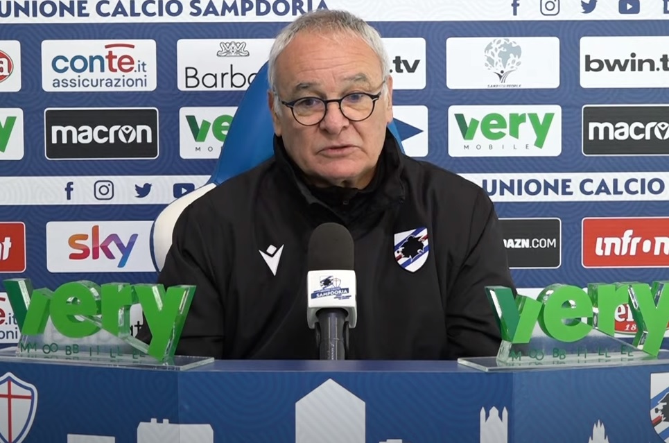 Sampdoria, Ranieri: "Con l'Udinese dobbiamo far vedere quello che siamo”