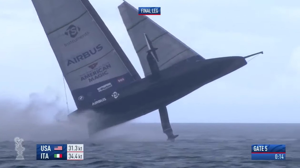 Attimi di terrore alla Prada Cup, il video del ribaltamento di American Magic 