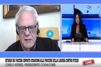 Ritardi sui vaccini, esposto alle procure della Liguria del Codacons contro Pfizer