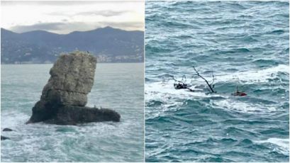 Portofino, addio al 'pino della Carega': sradicato il simbolo della mareggiata 2018