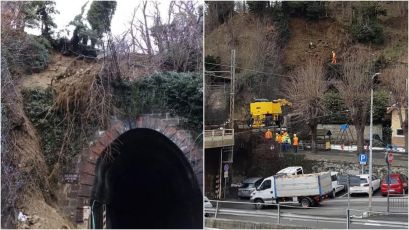 Frana sui binari: interrotta la circolazione dei treni sulla linea Genova-Acqui