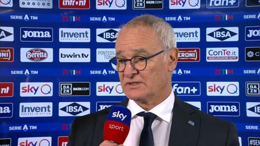 Sampdoria, Ranieri: "Vittoria che dà continuità. Porta inviolata? Ancora troppe fesserie dietro"