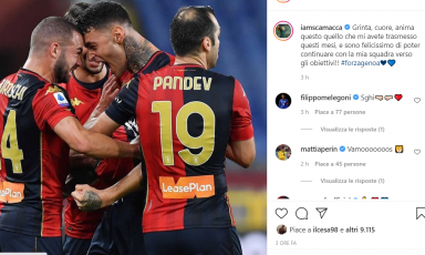 Genoa, Scamacca resta e posta: "Felicissimo, mi avete trasmesso grinta, cuore e anima"