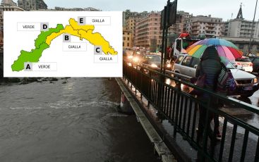 Nuova ondata di maltempo in Liguria, allerta gialla per piogge e temporali
