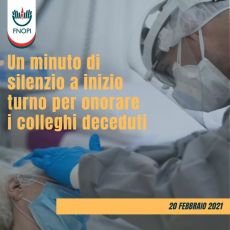 Giornata nazionale personale sanitario: un minuto di silenzio per le vittime del Covid