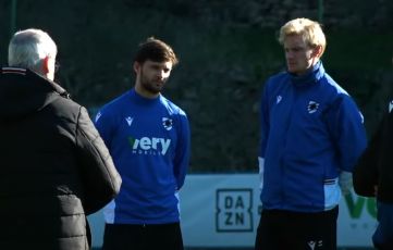 Sampdoria, ripresa a Bogliasco: Morten Thorsby ancora a parte