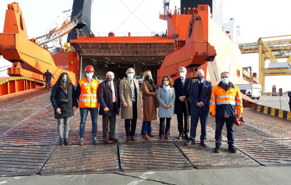 Genova, l'assessore Gaggero in visita al set della nuova fiction Rai Uno "Blanca"