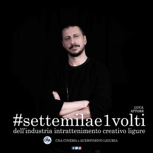 Luca Bizzarri testimonial della campagna per la ripartenza del mondo dello spettacolo: lo scatto