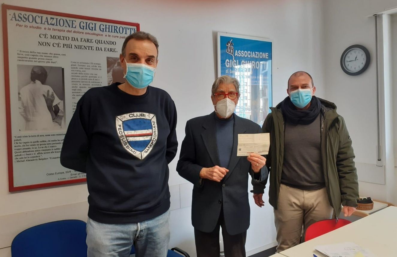 Sampdoria, i Fedelissimi raccolgono oltre 4 mila euro per la Gigi Ghirotti