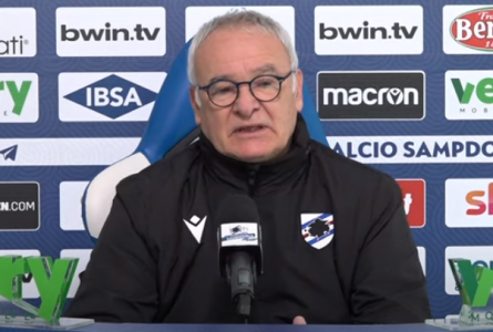 Sampdoria, Ranieri: "Una gara gagliarda con l'Atalanta poi penseremo al derby"