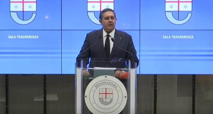 Da lunedì la Liguria torna in zona gialla, Toti: "Parametri di rischio bassi e Rt sotto 1"