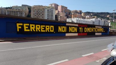 Sampdoria, striscione contro Ferrero fuori dal Ferraris: "Non ti dimentichiamo"
