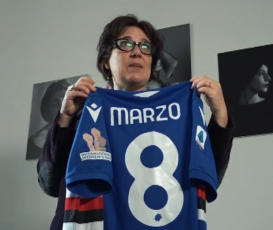 Sampdoria, le maglie speciali per l'8 marzo all'asta per un centro antiviolenza 
