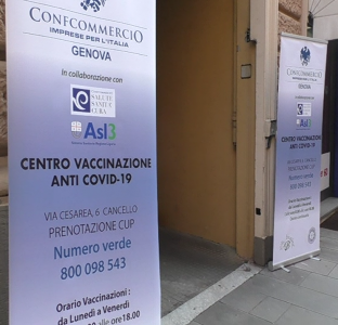 Coronavirus, nuovo sito vaccinale nella sede Confcommercio di Via Cesarea