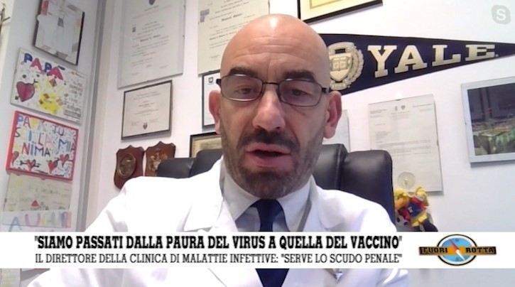 Bassetti a "Fuori Rotta": "Siamo passati dalla paura del virus a quella del vaccino"