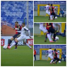Genoa, rigore negato a Zappacosta: "Una botta da dietro, mi ha preso in pieno"