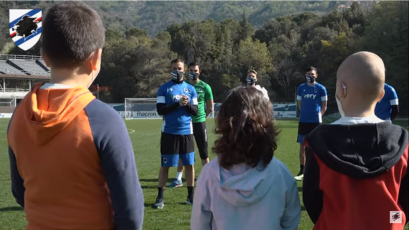 Sampdoria, uova di Pasqua consegnate ai bimbi del Gaslini