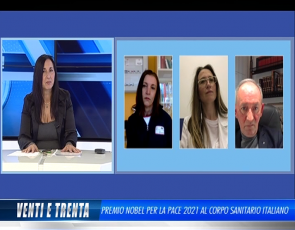  Dallagiovanna a Venti e Trenta: "Prima volta che il corpo sanitario di uno stato è candidato al Nobel per la Pace"