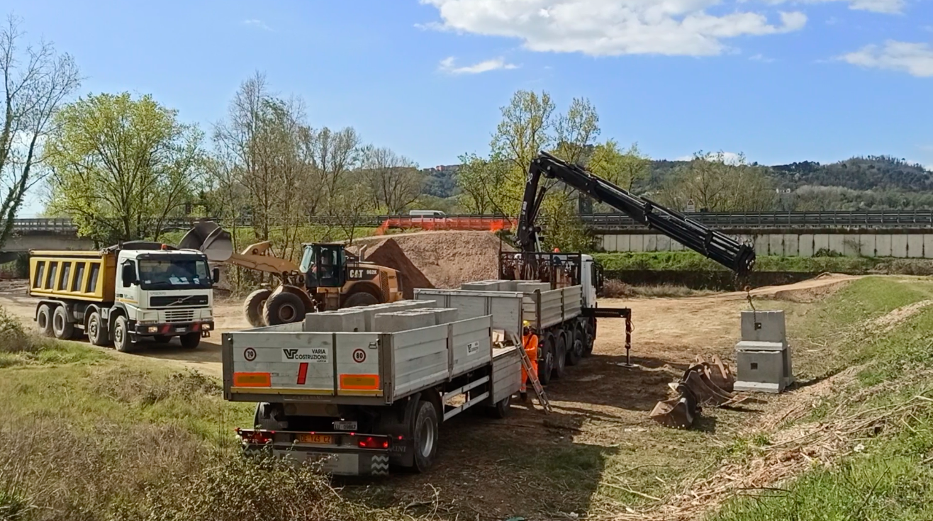 A Ceparana iniziati i lavori per le nuove rampe sull’A12