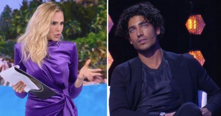 Akash e Ilary Blasi, scintille nel faccia a faccia in studio 