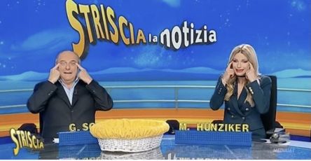 Michelle Hunziker e Gerry Scotti accusati di razzismo negli Usa dopo uno sketch