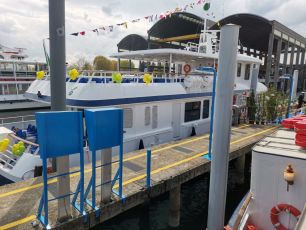 Navigazione Laghi battezza la Topazio, la prima nave ibrida della flotta