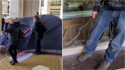 Genova, i ristoratori si incatenano sotto la Regione: "Non ce la facciamo più"