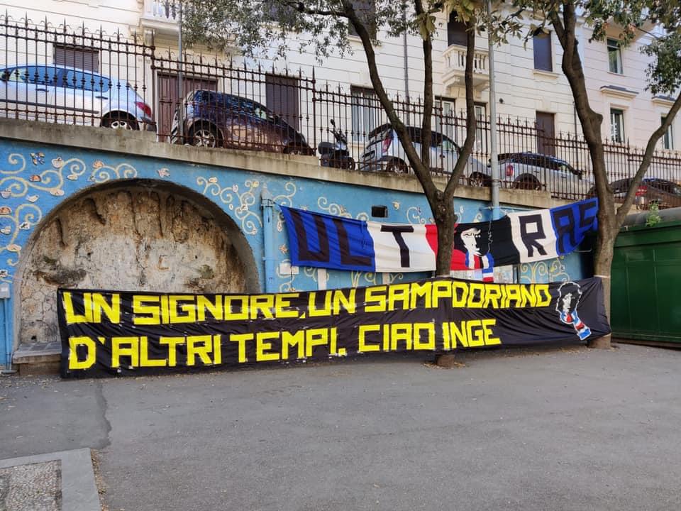 Sampdoria, l'ultimo saluto a Sinesi: "Un signore, un sampdoriano d'altri tempi"
