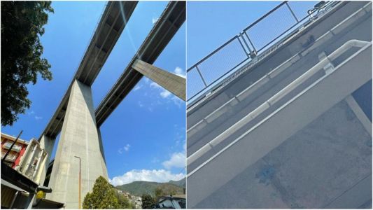 Rapallo, piastra di metallo cade da viadotto e sfonda un'auto. Bagnasco: "Tragedia sfiorata"