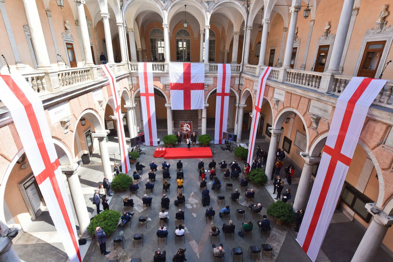 Genova, Bucci: "La bandiera è un simbolo di orgoglio che ci rende uniti"