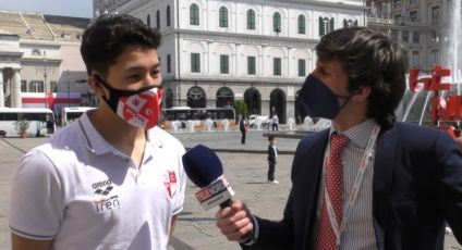 Genova, il pallanuotista giapponese Inaba protagonista della Festa della Bandiera