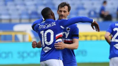 Sampdoria, Keita Balde e Gabbiadini coppia di punta con il Sassuolo