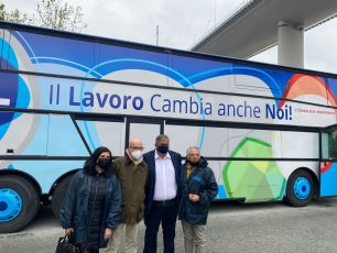 Genova, il sindacato Ugl fa tappa al  Parco del Ponte Radura della Memoria
