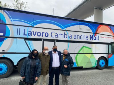 Genova, il sindacato Ugl fa tappa al  Parco del Ponte Radura della Memoria