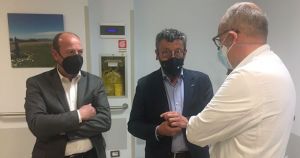 Brunetto e Garibaldi in visita agli ospedali di Rapallo, Sestri Levante e Lavagna