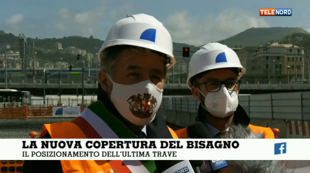 Ecco l'ultima trave sul Bisagno. Bucci: "Genova vivrà le prossime allerte con più sicurezza"