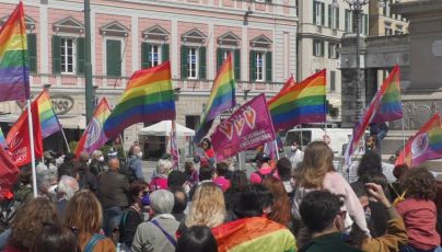 Coordinamento Rainbow Liguria in piazza a Genova: "Si approvi la legge Zan"