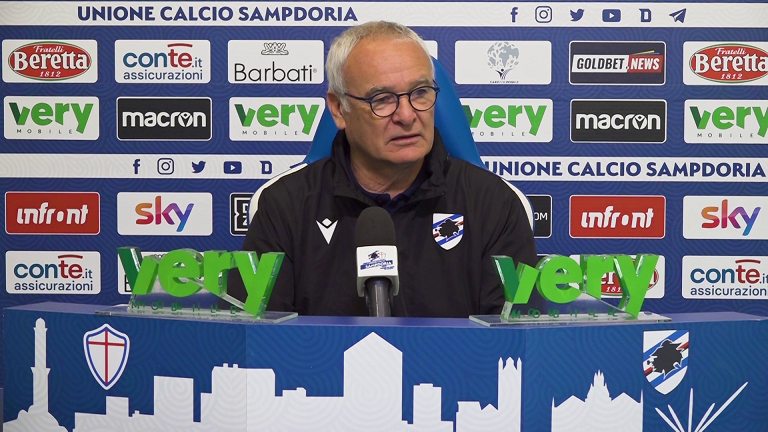 Sampdoria, Ranieri: "Rispetteremo lo sport, vogliamo battere lo Spezia"